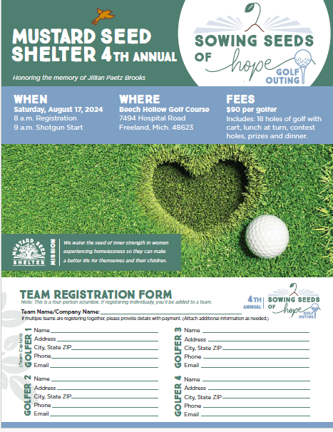 2021 Mustard Seed Golf Outing Flyer